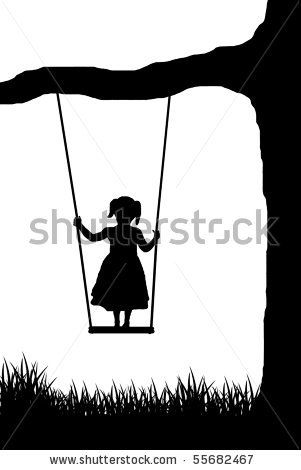 Girl On A Swing Vector 301x470 Girl On A Swing Vector