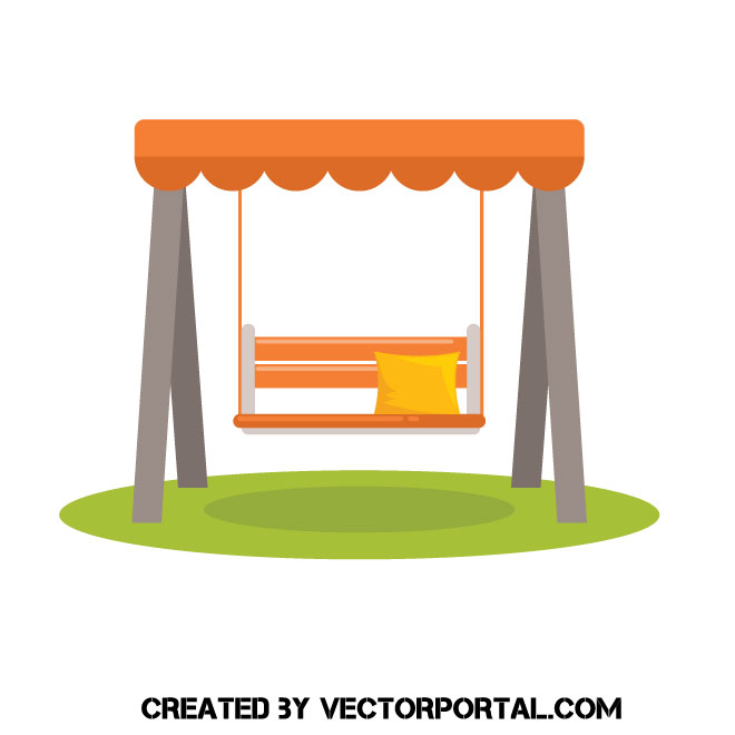 Garden Swing Seat Vector Image 660x660 Garden Swing Seat Vector Image