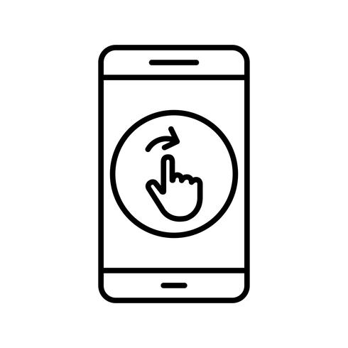 490x490 Swipe Mobile Application Vector Icon