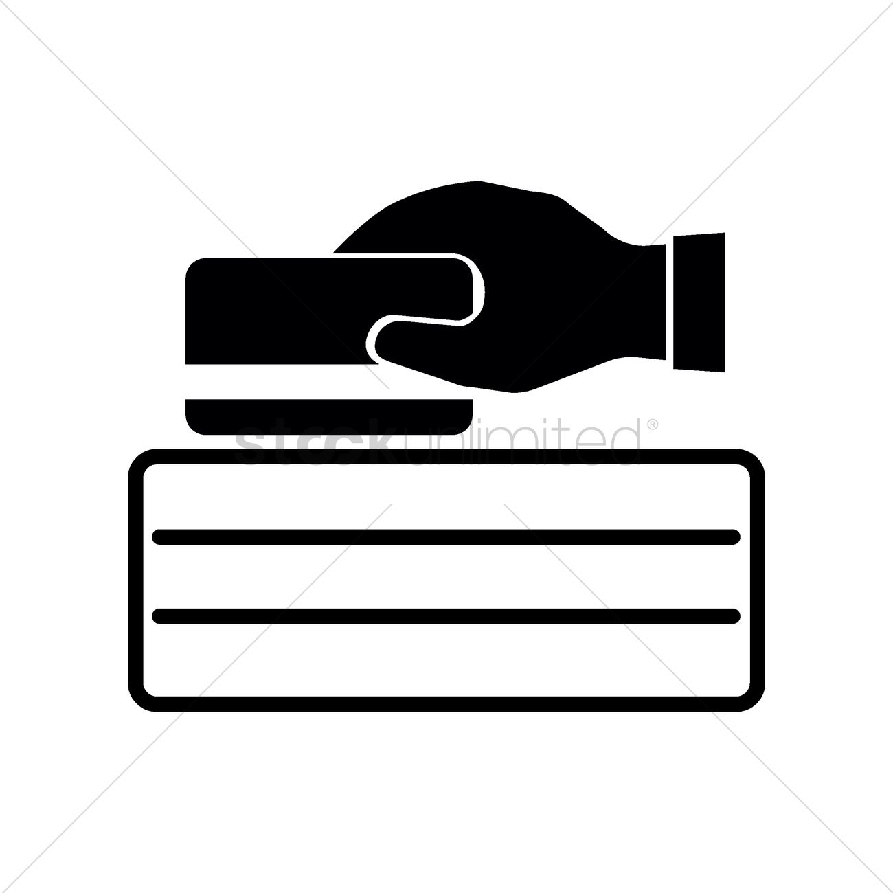 1300x1300 Credit Card Swipe Vector Image