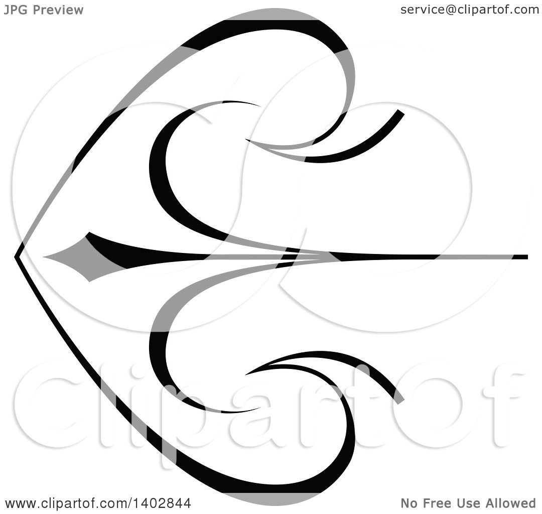 Clipart Of A Black And White Archery Arrow Swirl Calligraphic 1080x1024 Clipart Of A Black And White Archery Arrow Swirl Calligraphic