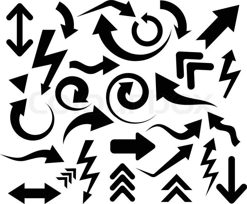 Collection Of Arrows Vector Stock Vector Colourbox 800x660 Collection Of Arrows Vector Stock Vector Colourbox