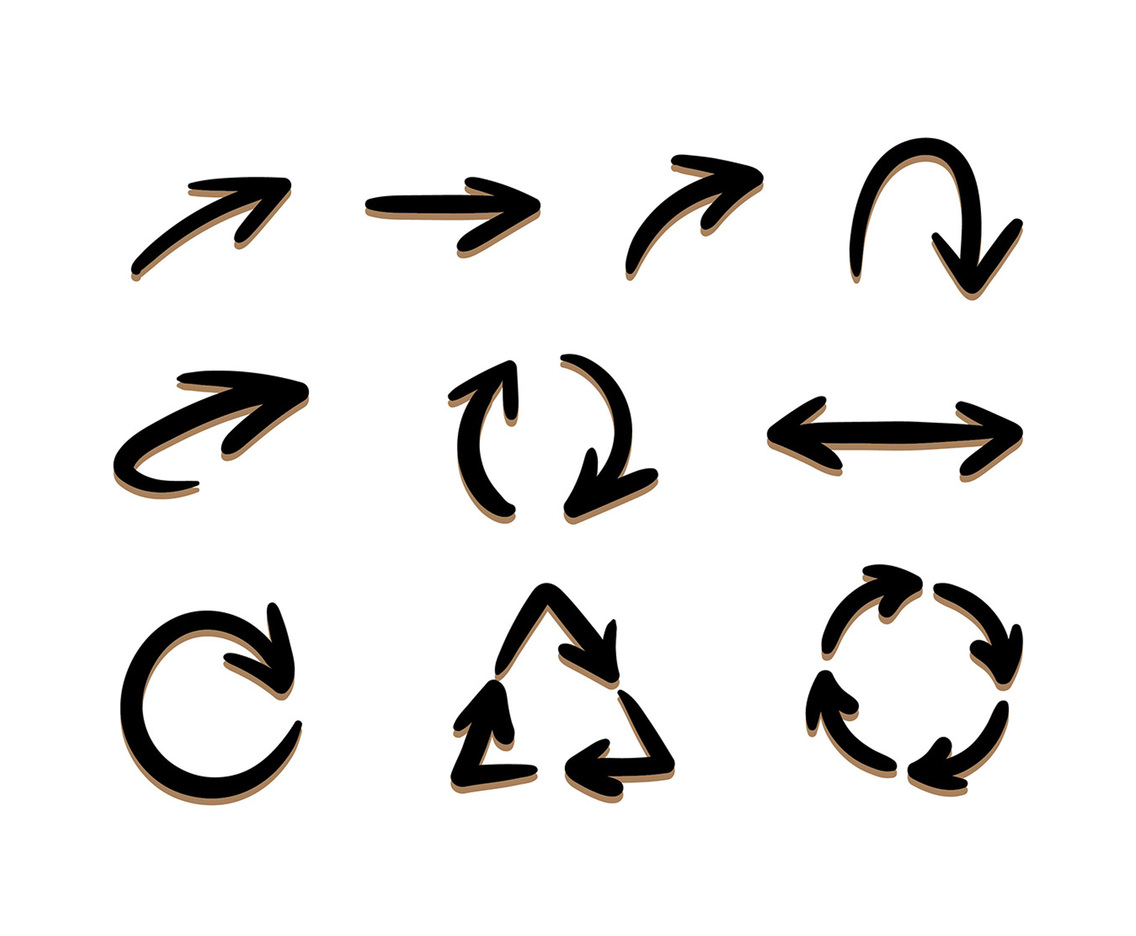 Arrow Vector Swirl Pack Vector Art Graphics 1136x936 Arrow Vector Swirl Pack Vector Art Graphics