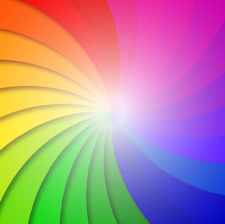 725x722 Colorful Swirl Background Vector Illustration Free Vector