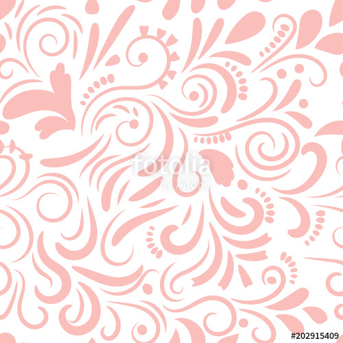 500x500 Abstract Curly Seamless Pattern Swirl Background Vector