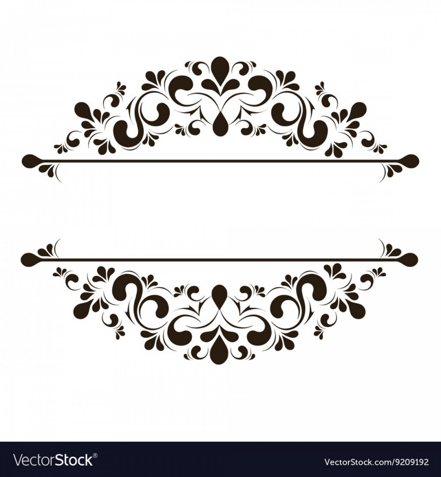 Swirl Border Vector at Collection of Swirl Border