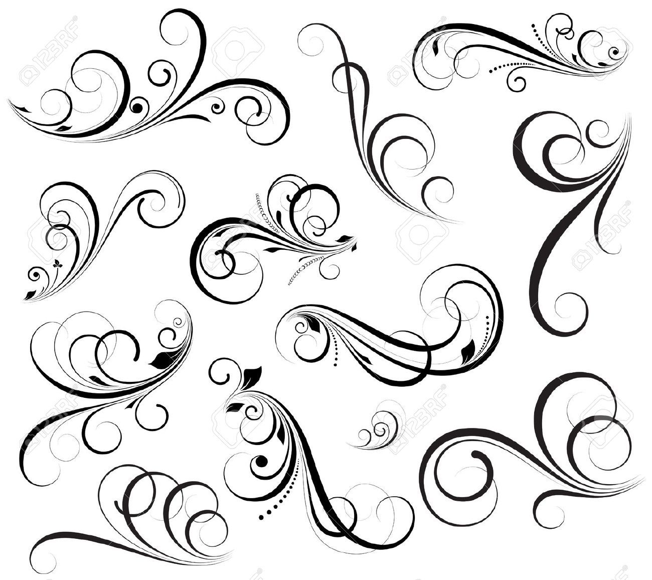 1300x1156 Stock Vector Cricut Crafting Swirly Fonts, Doodle Borders