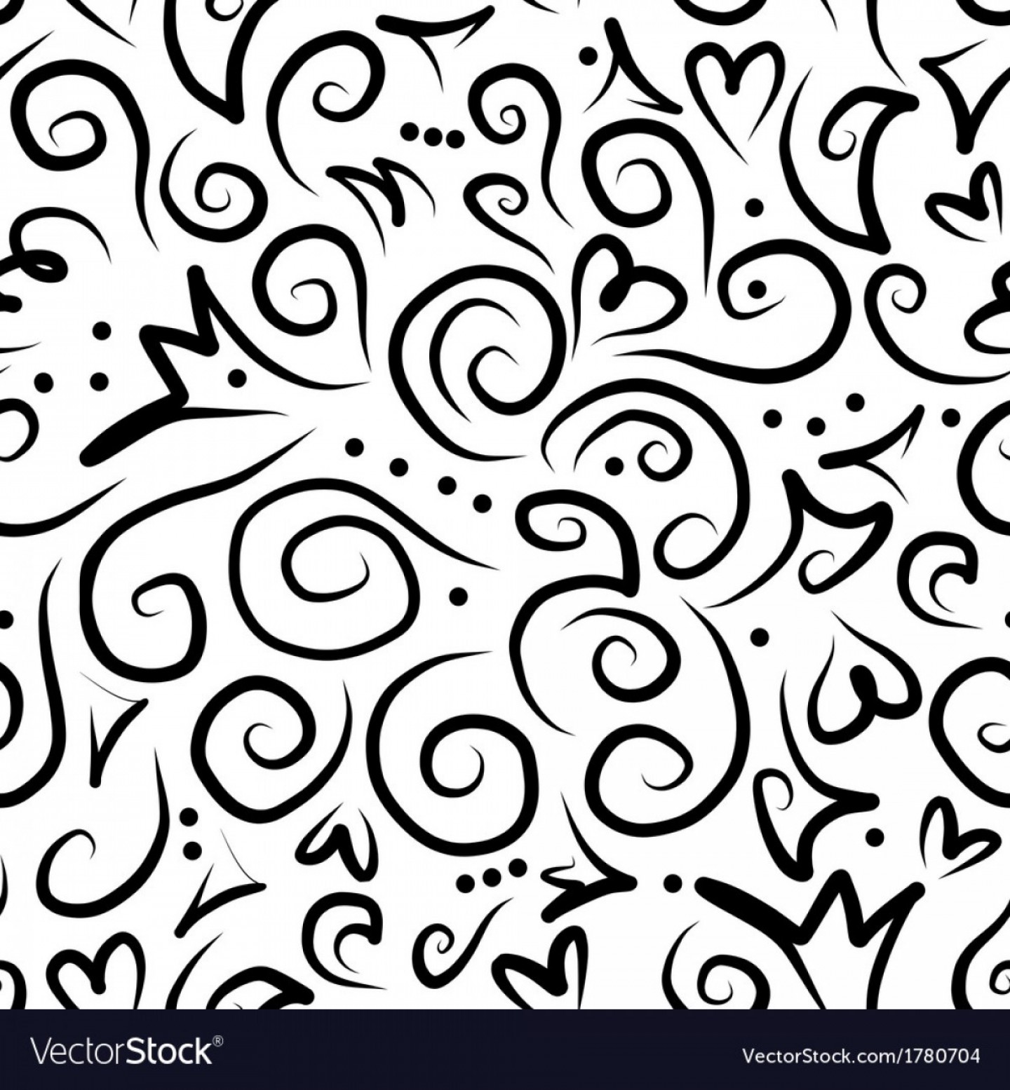 1440x1555 Black And White Swirl Pattern Vector Art Soidergi