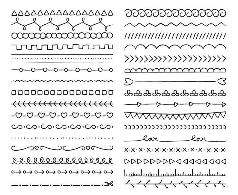 Doodle Dividers Vector And Png Hand Drawn Borders Text Etsy 794x648 Doodle Dividers Vector And Png Hand Drawn Borders Text Etsy