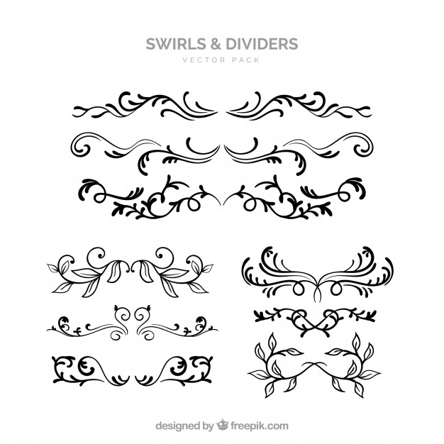 Elegant Swirls And Dividers Vector Pack Vector Free Download 626x626 Elegant Swirls And Dividers Vector Pack Vector Free Download