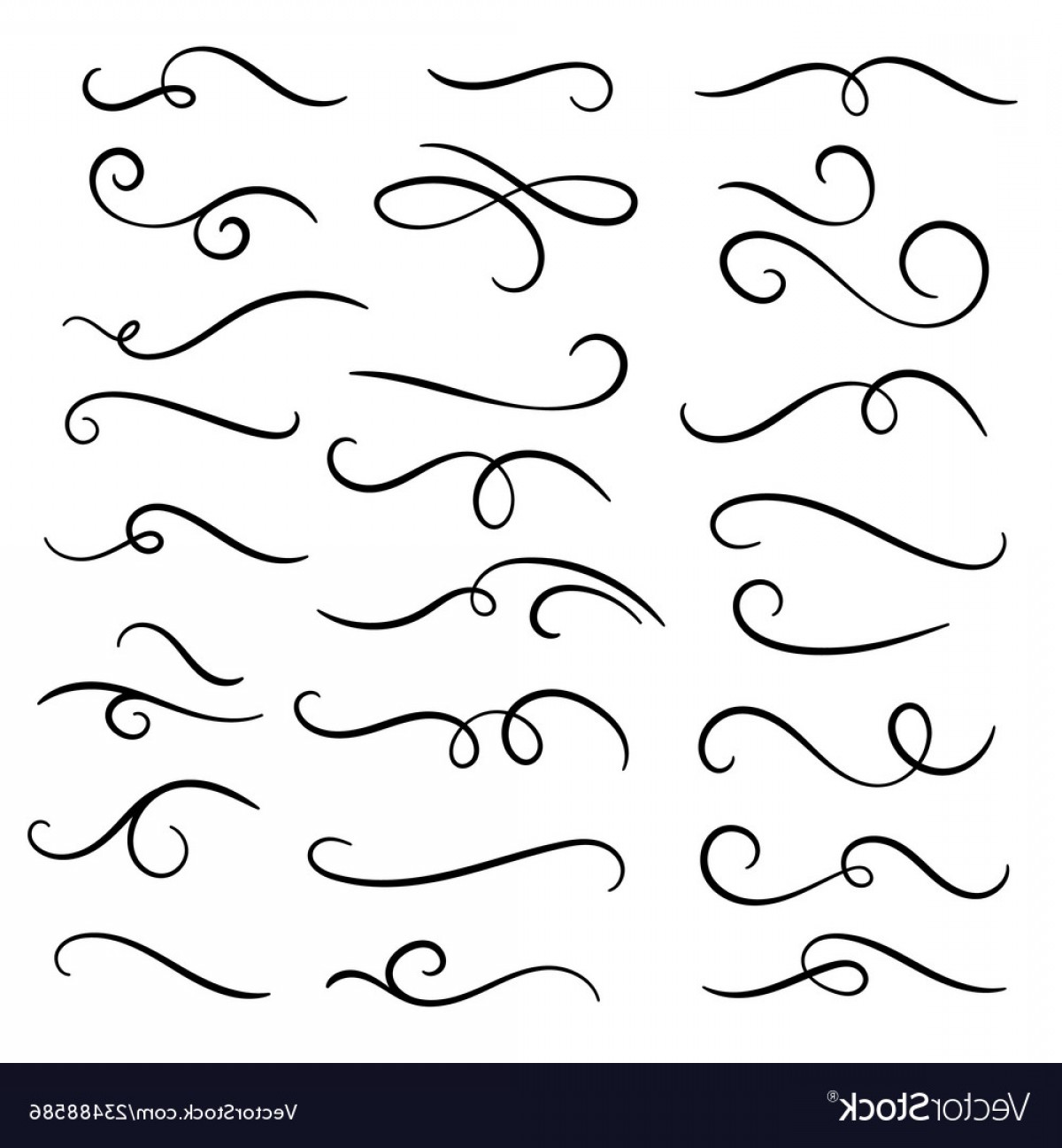 Swirl Divider Vector at Vectorified.com | Collection of Swirl Divider ...