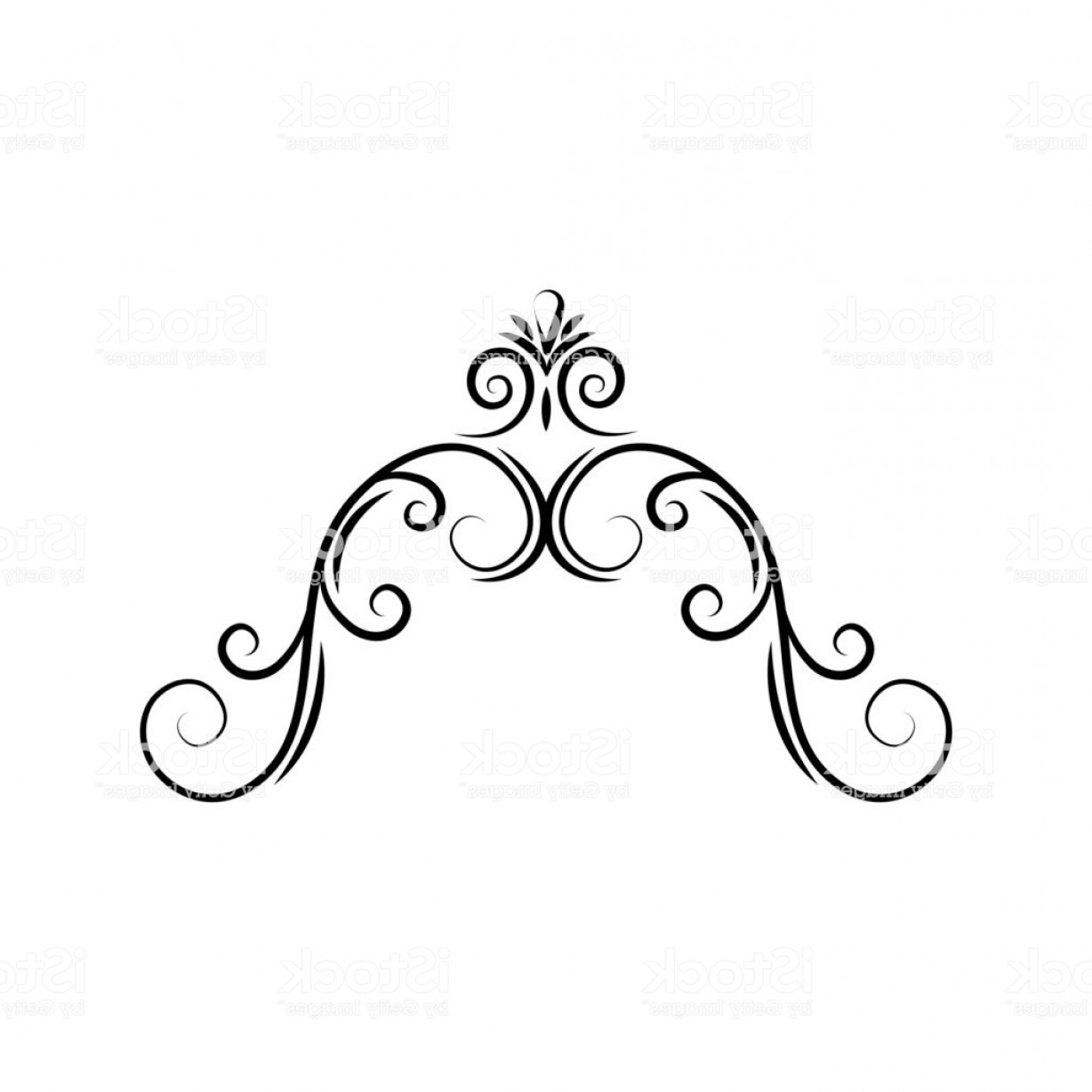 Semi Oval Flourish Swirl Frame Decorative 1228x1228 Semi Oval Flourish Swirl Frame Decorative