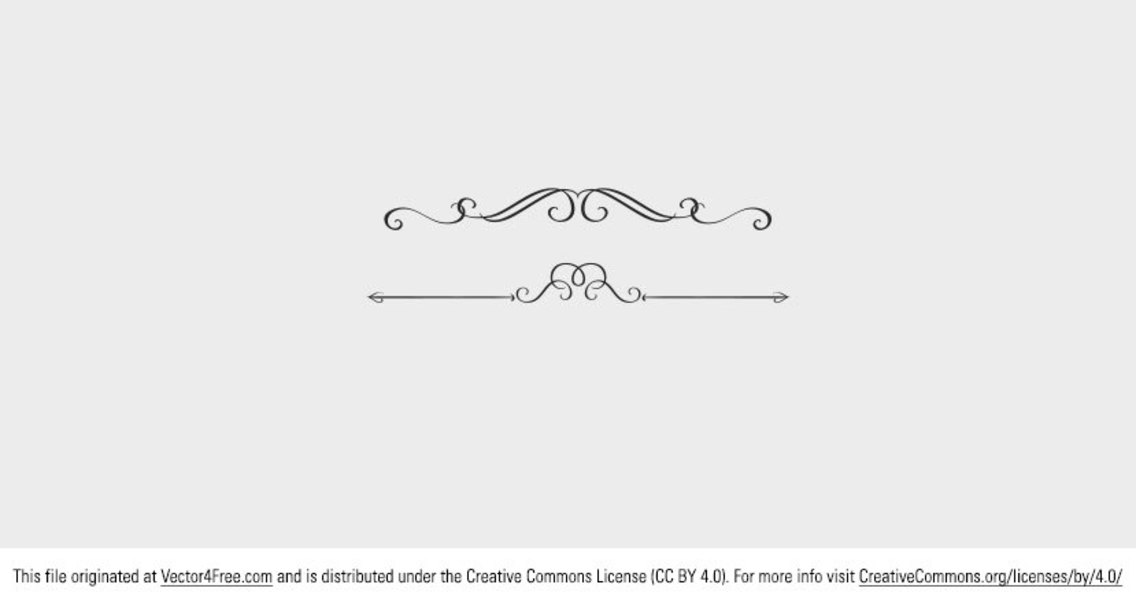 Vector Swirl Text Dividers 1136x603 Vector Swirl Text Dividers