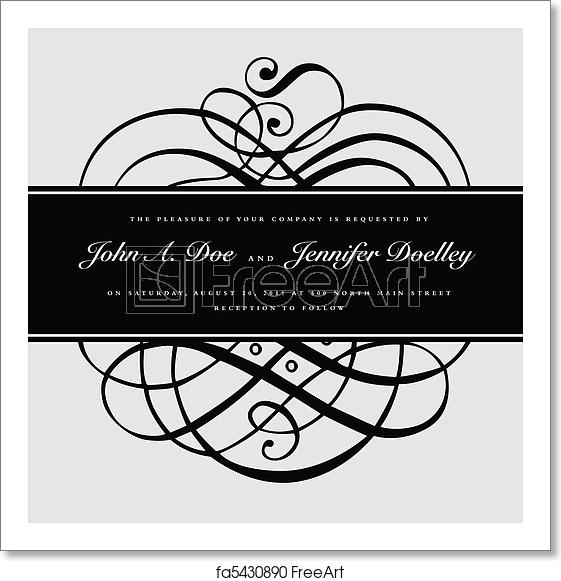 Free Art Print Of Vector Swirl Ornaments And Ribbon Frame Vector 561x581 Free Art Print Of Vector Swirl Ornaments And Ribbon Frame Vector