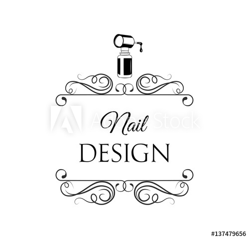 Beauty Salon Badge Nail Polish Makeup Filigree Divider Swirl 500x479 Beauty Salon Badge Nail Polish Makeup Filigree Divider Swirl