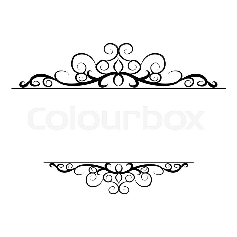 Vintage Vector Swirl Frame Black On Stock Vector Colourbox 800x800 Vintage Vector Swirl Frame Black On Stock Vector Colourbox