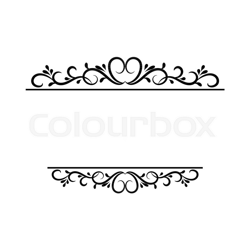 Vintage Vector Swirl Frame On White Stock Vector Colourbox 800x800 Vintage Vector Swirl Frame On White Stock Vector Colourbox