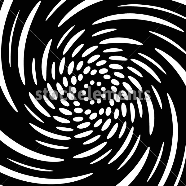 600x600 Spiral, Vortex, Swirl Or Twirl Abstract Monochrome Graphic Vector