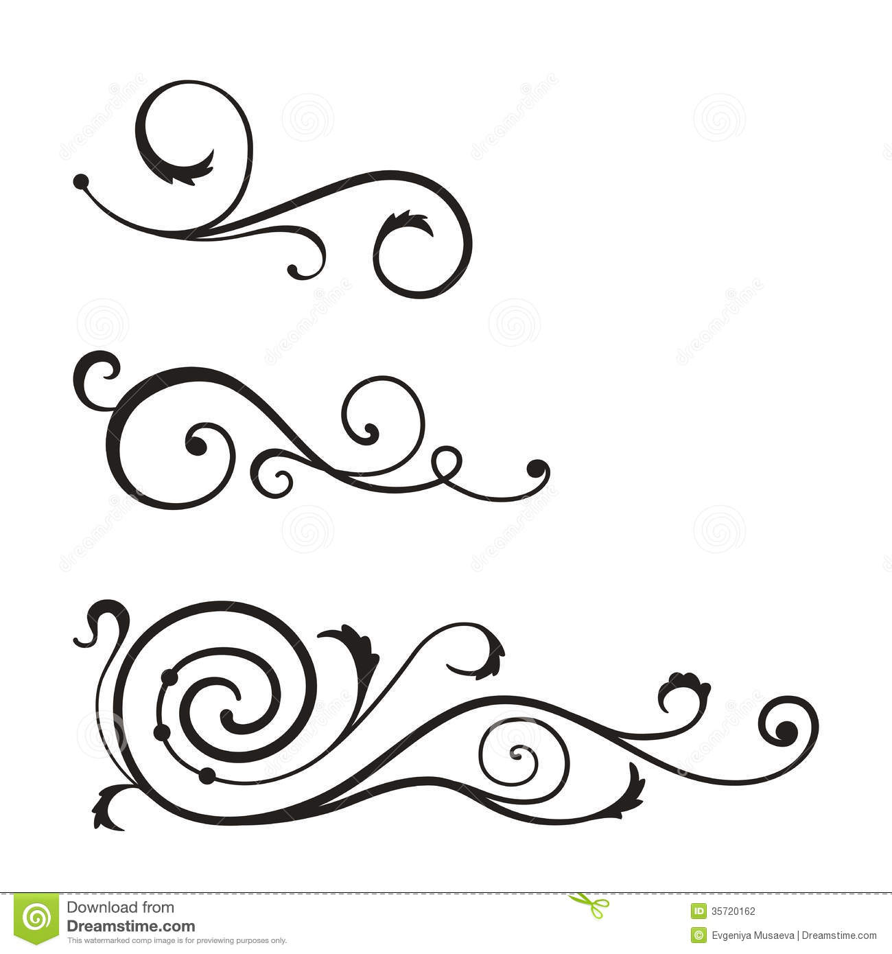 Swirl Line Vector At Collection Of Swirl Line Vector