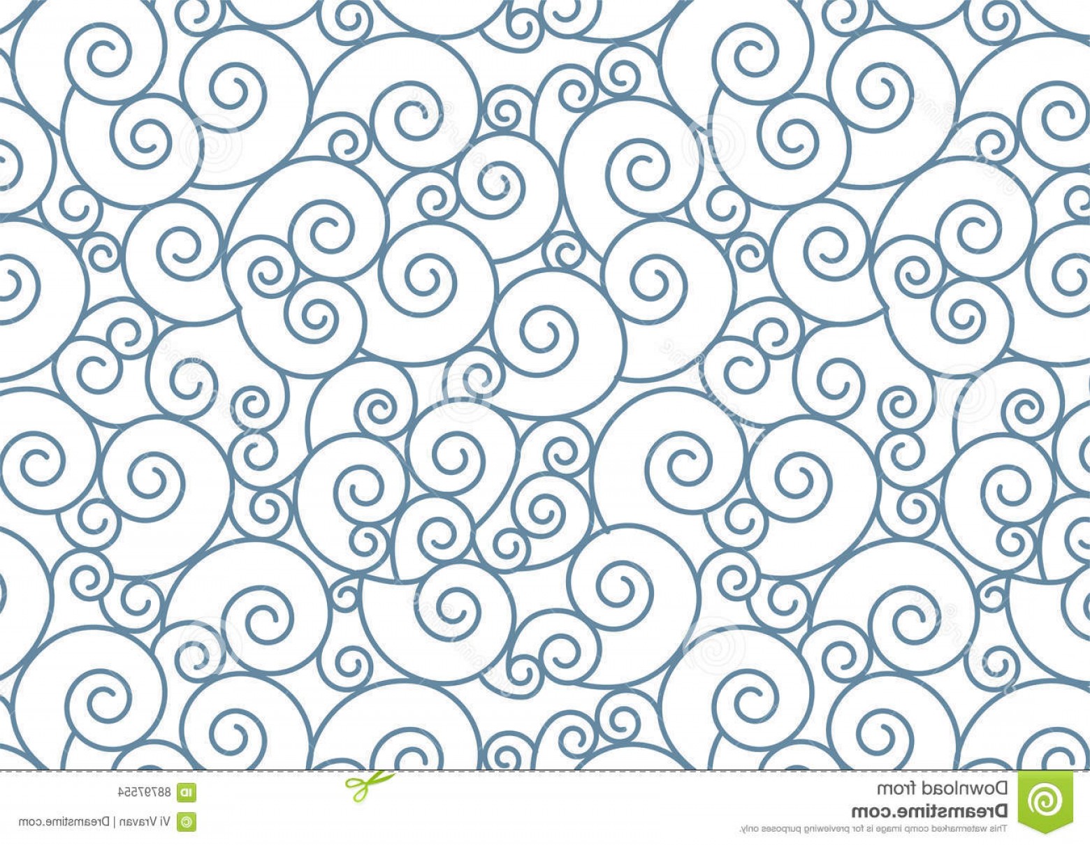 1560x1210 Stock Illustration Blue Spiral White Vector Background Oriental