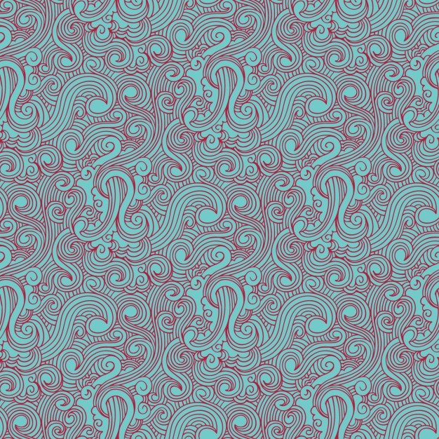 626x626 Swirl Red And Light Blue Drawn Pattern Vector Free Download