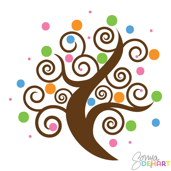 Vector Swirl Trees Images 700x700 Vector Swirl Trees Images