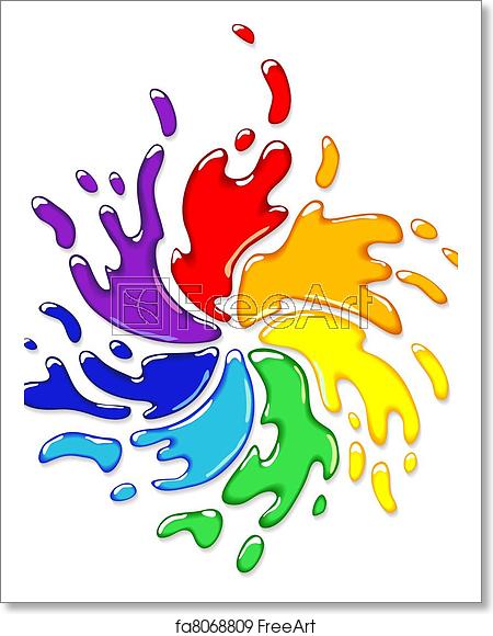 Free Art Print Of Rainbow Splash With Swirl Rainbow Splash 450x580 Free Art Print Of Rainbow Splash With Swirl Rainbow Splash