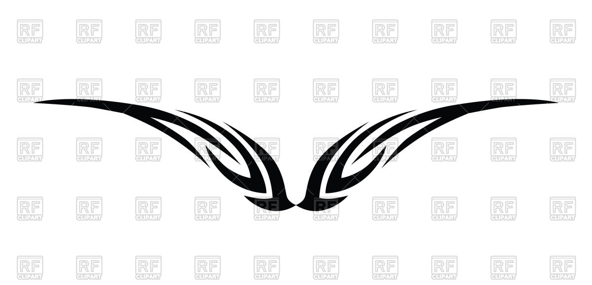Tattoo Stencil With Black Swirl Vector Image Of Design Elements 1200x579 Tattoo Stencil With Black Swirl Vector Image Of Design Elements