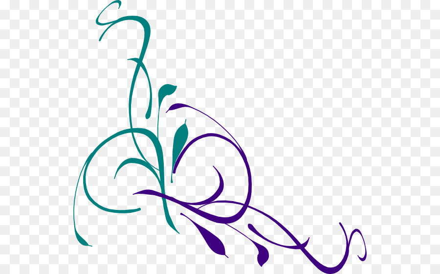 900x560 Flower Swirl Vector Png