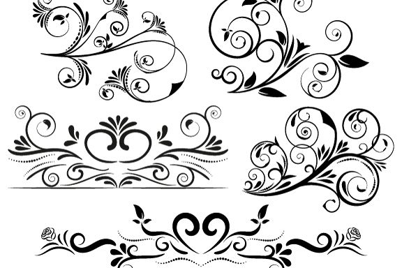 576x384 Swirl Vectors Dxf Png Vector