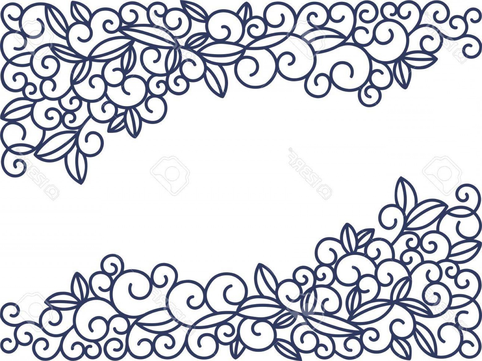 1560x1167 Photostock Vector Swirls Vector Illustration Hand Drawn Line Art