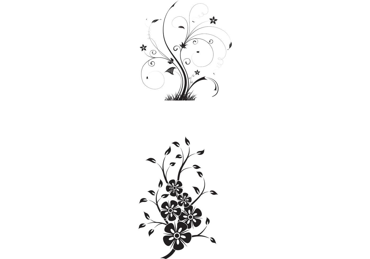 1400x980 Top Floral Swirls Vector Library Free Vector Art, Images