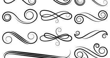 367x195 Simple Swirly Lines Clip Art Archives