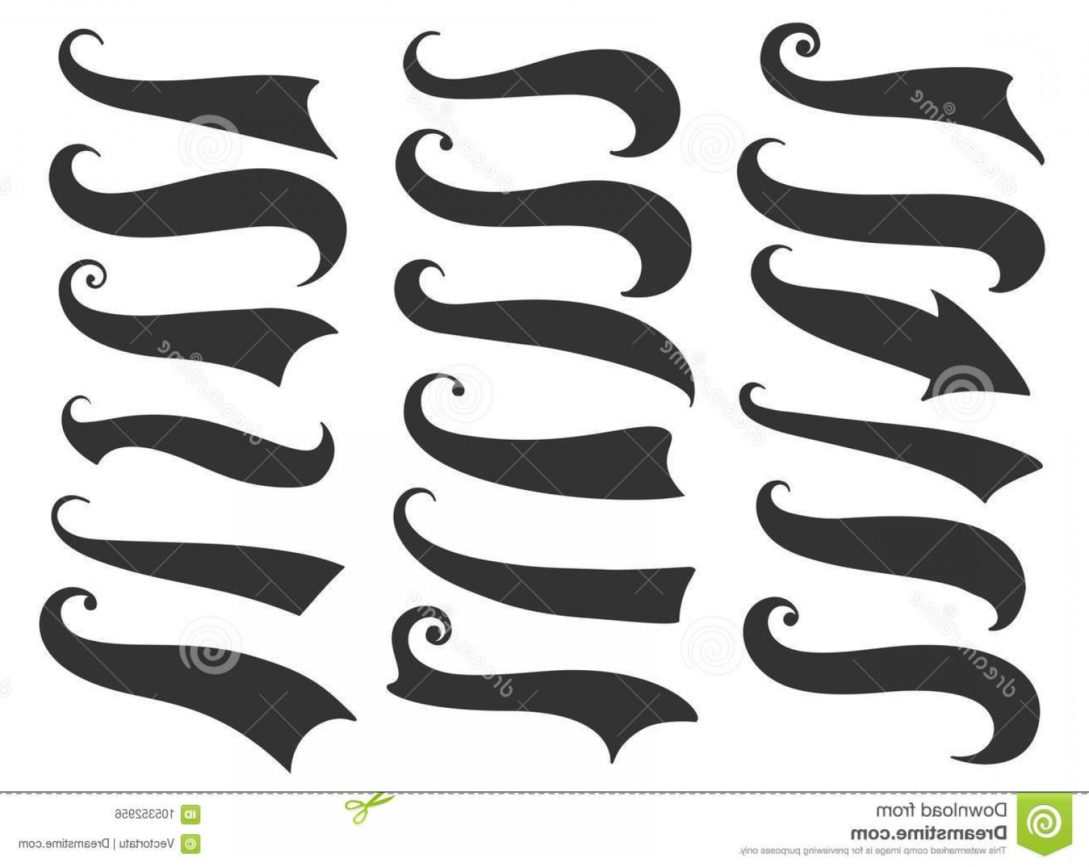1560x1242 Swash Swoosh Curly Swish Tails Sporty Plume Swirl Logo Vector