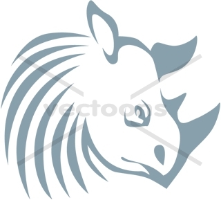 320x289 Black Rhinoceros Swish Logo