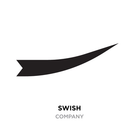 450x450 Black Swish Logo For Company, Vector Swooshes, Whooshes