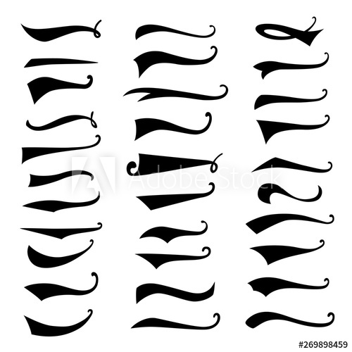 Texting Tails Swoosh And Swash Vector Set Font Tail For Baseball 500x500 Texting Tails Swoosh And Swash Vector Set Font Tail For Baseball
