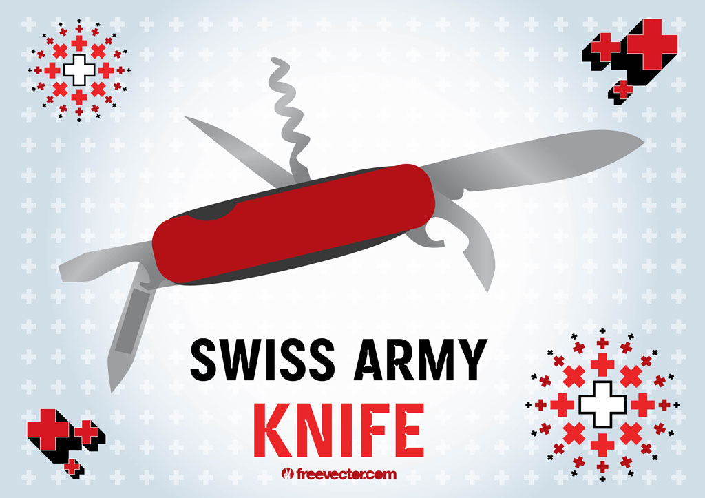 1024x723 Swiss Army Knife Vector Art Graphics