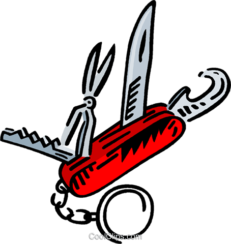 454x480 Swiss Army Knife Royalty Free Vector Clip Art Illustration