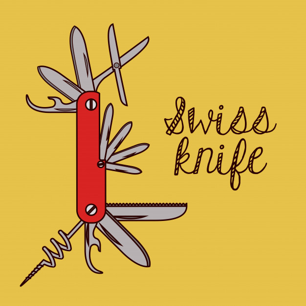 626x626 Swiss Army Knife Design Vector Premium Download