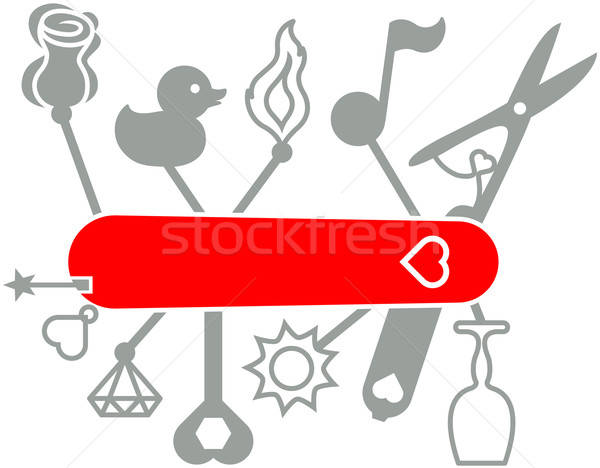 600x468 Swiss Army Knife For Lovers Vector Illustration Zooco