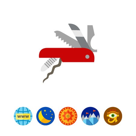 Vector Icon Of Swiss Army Knife Multifunction Knife, Pocket Knife 450x450 Vector Icon Of Swiss Army Knife Multifunction Knife, Pocket Knife