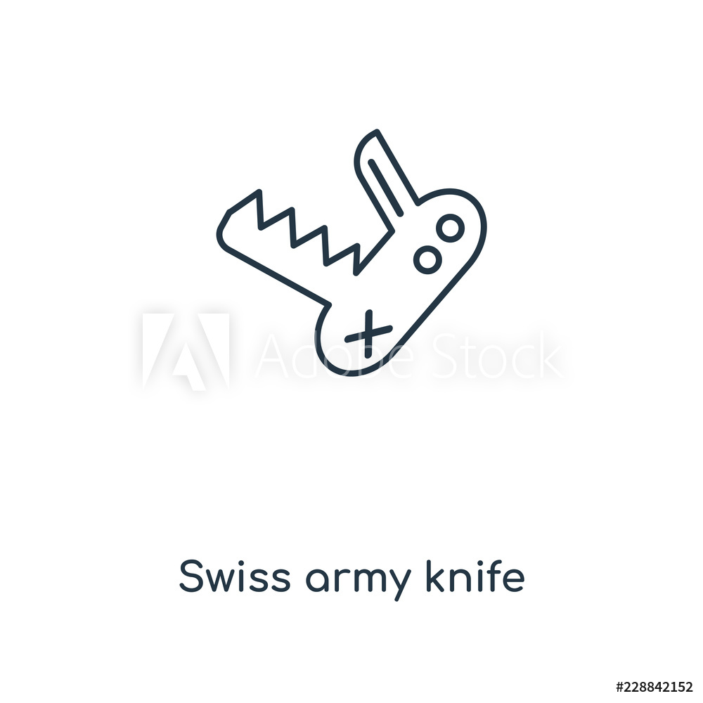 1000x1000 Photo Art Print Swiss Army Knife Icon Vector Europosters