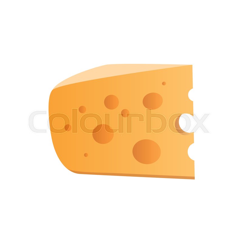 800x800 Icon Of Cheese With Holes Isolated On Stock Vector Colourbox