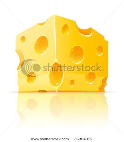 412x470 Picture Of A Square Piece Of Swiss Cheese In A Vector Clip Art
