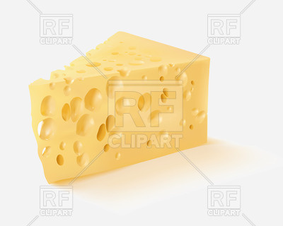 400x320 Realistic Piece Of Cheese Vector Image Of Food And Beverages