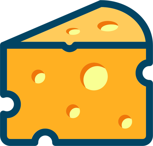 500x477 Swiss Cheese Vector Image