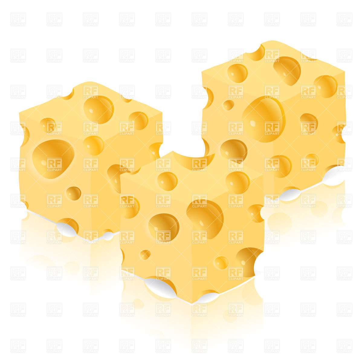 1198x1200 Three Pieces Of Cheese Vector Image Of Food And Beverages
