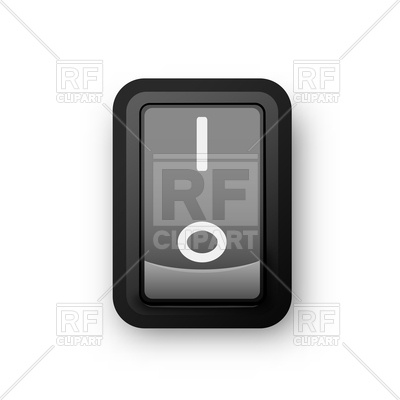 Black Electric Switch Vector Image Of Objects 400x400 Black Electric Switch Vector Image Of Objects
