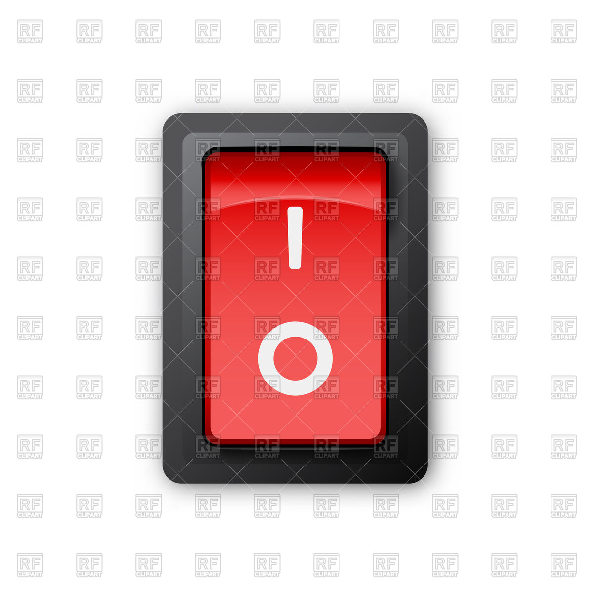 Red Electric Switch Vector Image Of Objects 1200x1200 Red Electric Switch Vector Image Of Objects